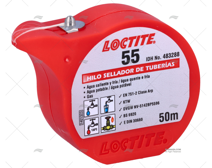 SIGILLANTE 55 FILO TUBAZIONI FILETTATURE  50m LOCTITE