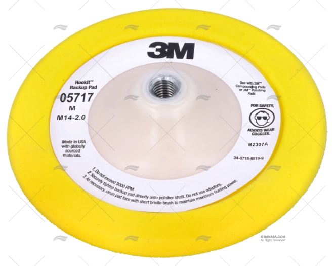 SUPPORTO HOOKIT PER BASCO FILETTATURA 14mm 3M