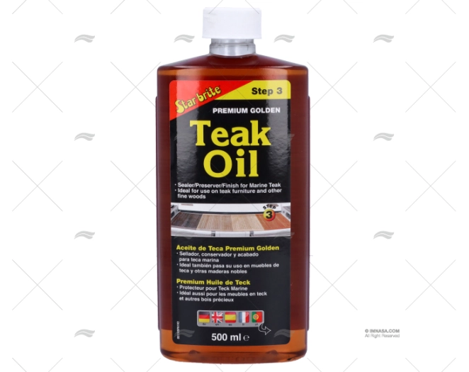 ÓLEO TECA 0,50L GOLDEN STAR BRITE
