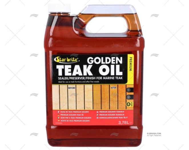 ÓLEO TECA 3,78L GOLDEN STAR BRITE