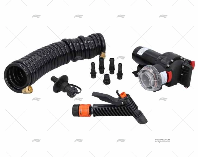 KIT DE LAVAGEM COM BALDE 24V COM BOMBA 19L/M 3 BARES JOHNSON - SPX