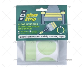 NASTRO FOTOLUMINESCENTE 25mmx1m+20x45mm DISCO 1R PSP TAPES