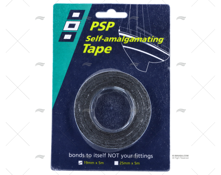CINTA AUTOADESIVA ESTANQUE PRETA 19mm 5m PSP TAPES