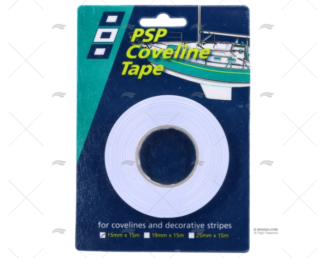 FITA DECOR. COVELINE BRANCA 15mm 15m PSP TAPES