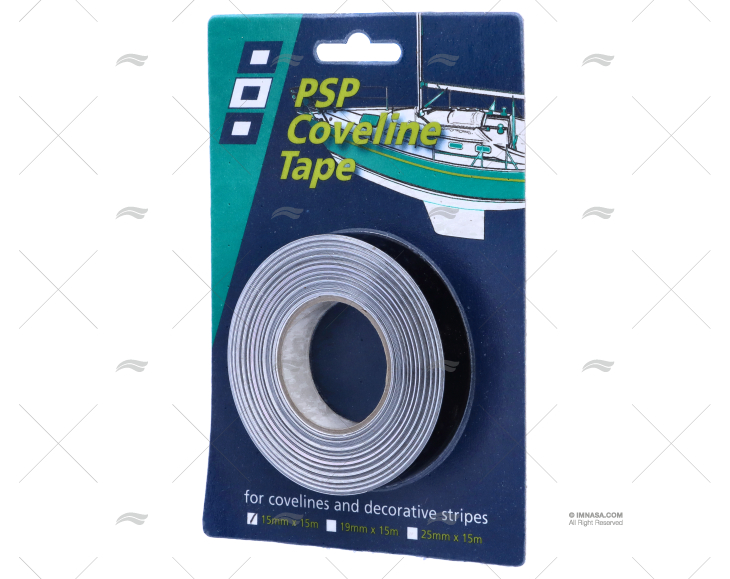 DECOR STRIPING TAPE COVELINE BLACK 15mm PSP TAPES