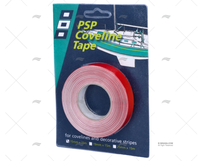DECOR STRIPING TAPE COVELINE RED 15mm PSP TAPES
