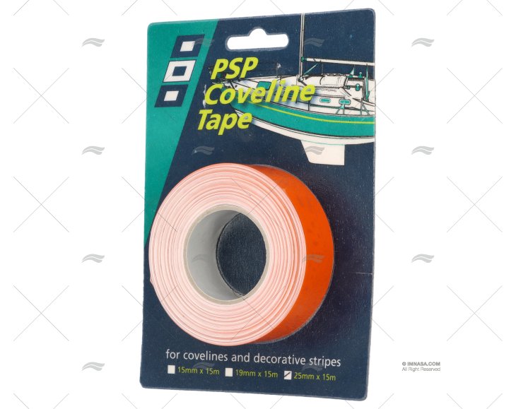 DECOR STRIPING TAPE COVELINE ORANGE 25mm PSP TAPES
