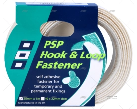 CINTA VELCRO BRANCO 25mm/1m PSP TAPES