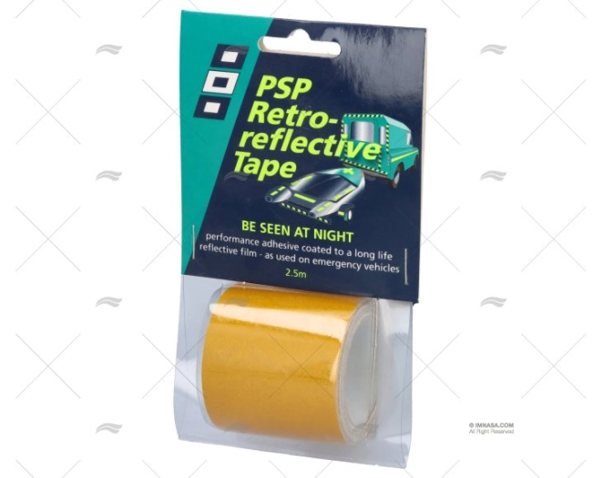 FITA RETRO REFLECTANT AMARELA 50mm/2,5 PSP TAPES