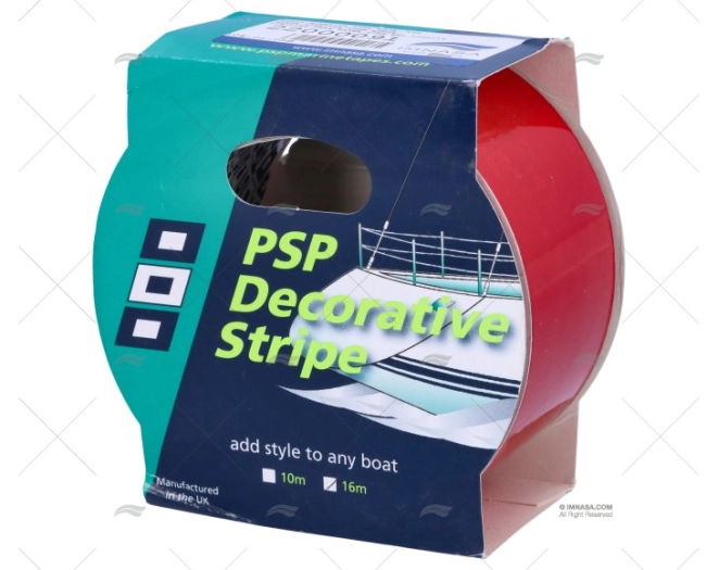 STRIPING TAPE WATER LINE RED 50mmx16 PSP TAPES