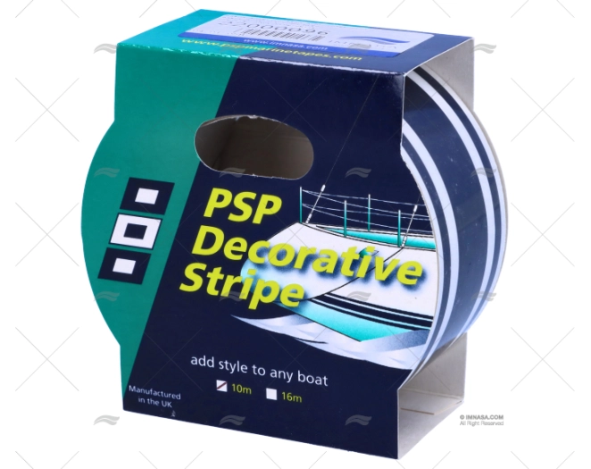 STRIPING TAPE BLUE/WHITE PSP TAPES