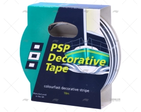 BANDA ADHESIVA 19mm PRETA STRIPE PSP TAPES