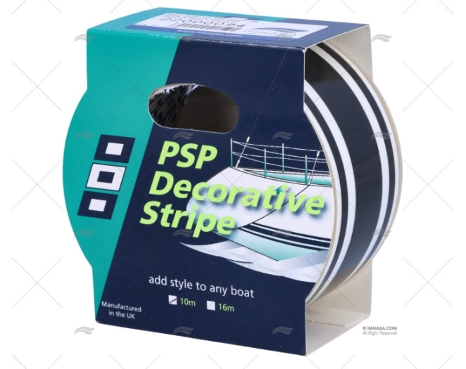 BANDA ADHESIVA 44mm PRETA 10M PSP TAPES