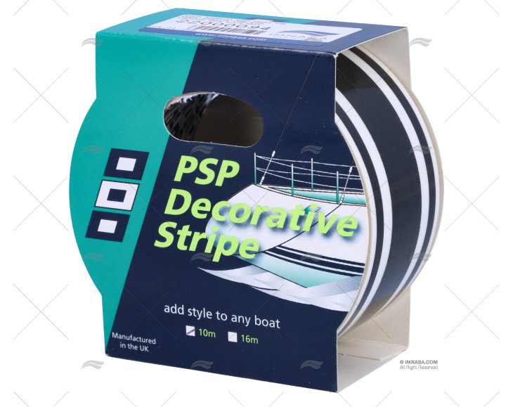 BANDA ADHESIVA 44mm PRETA 10M PSP TAPES