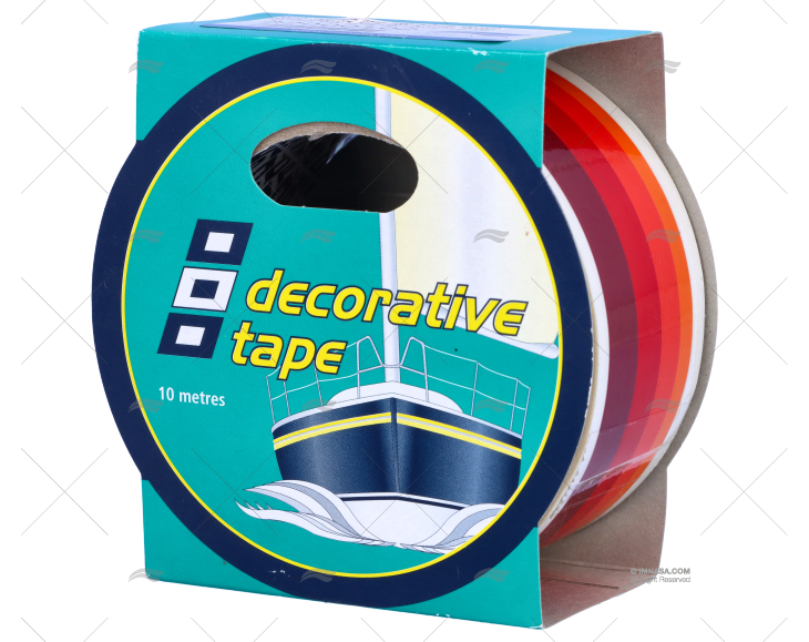 STRIPING TAPE BROWN/RED/ORANGE 50mmx10m PSP TAPES
