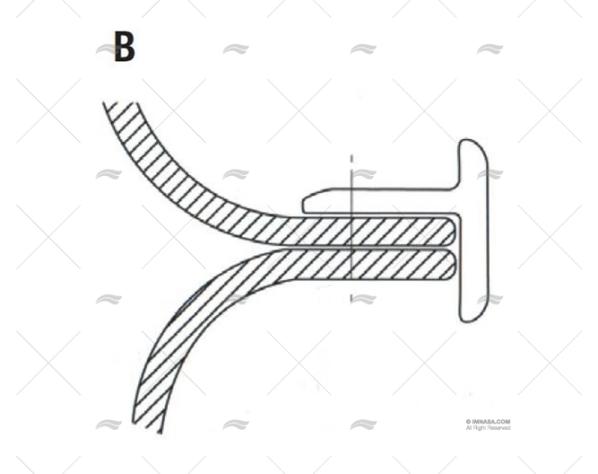 SUPPORTO PROFILO PVC T 18 PER L 35 24m TESSILMARE