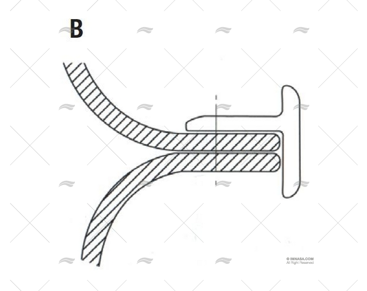 SUPPORTO PROFILO PVC T 18 PER L 35 24m TESSILMARE