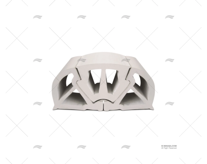 PROFILO PVC PARACOLPI H 100 BIANCO 12m TESSILMARE