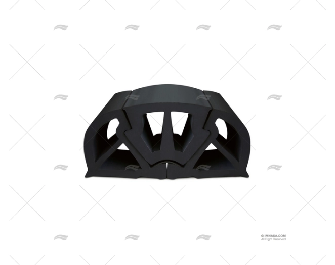 PERFIL PVC DEFENSA H 100 PRETO 12m TESSILMARE