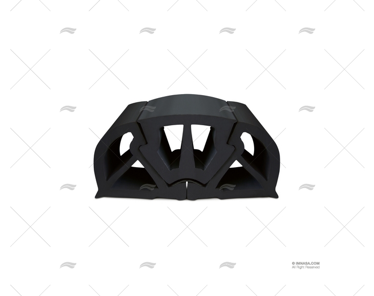 PROFILO PVC PARABORDO H 100 NERO 12m TESSILMARE