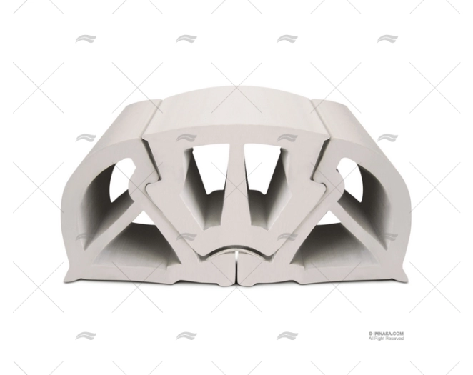 PROFILO PVC PARACOLPI H 160 BIANCO 12m TESSILMARE