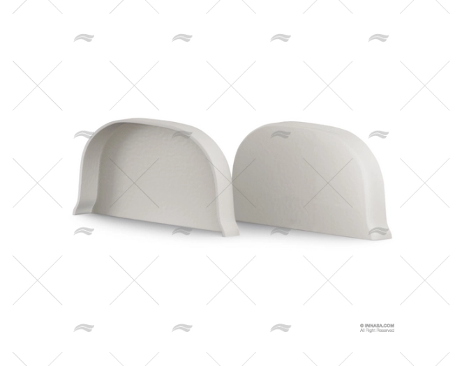 TERMINAL DEFENSA 160mm H160  PVC BRANCO TESSILMARE