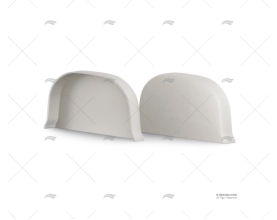 TERMINAL DEFENSA 160mm H160  PVC BRANCO TESSILMARE