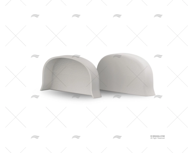 TERMINALE H100 PARACOLPI PVC BIANCO TESSILMARE