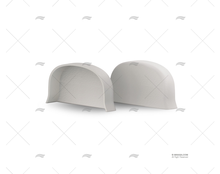 TERMINALE H100 PARACOLPI PVC BIANCO TESSILMARE