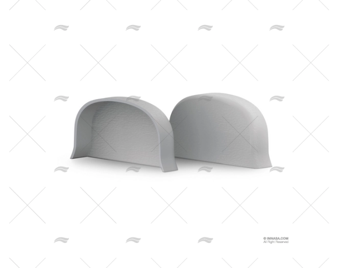 TERMINALE H100 PARABORDO PVC GRIGIO TESSILMARE