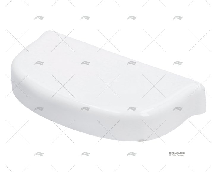 BUMPER H125 PVC END CAP WHITE TESSILMARE