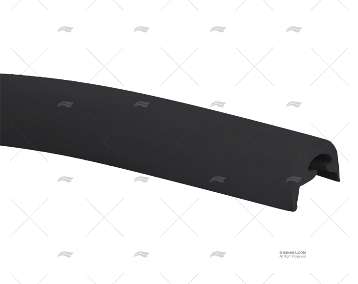 PROFILO PVC RADIALE R 52 NERO 24m TESSILMARE