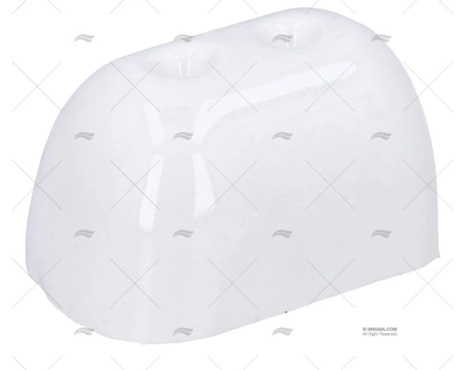TERMINALE PROFILO R52/R65mm PVC BIANCO TESSILMARE