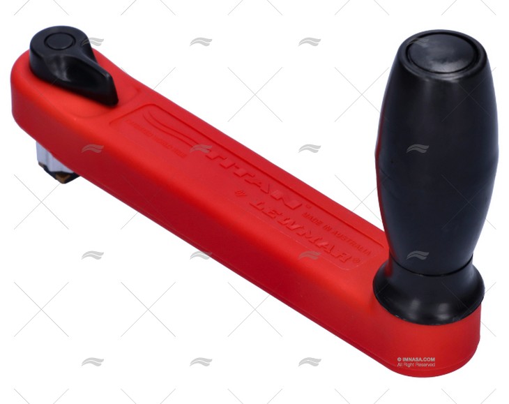 TITAN WINCH HANDLE RED 200mm LOCKIN LEWMAR