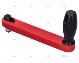 MANIVELA GUINCHO VERMELHA COM SEGURO 250 TITAN LEWMAR