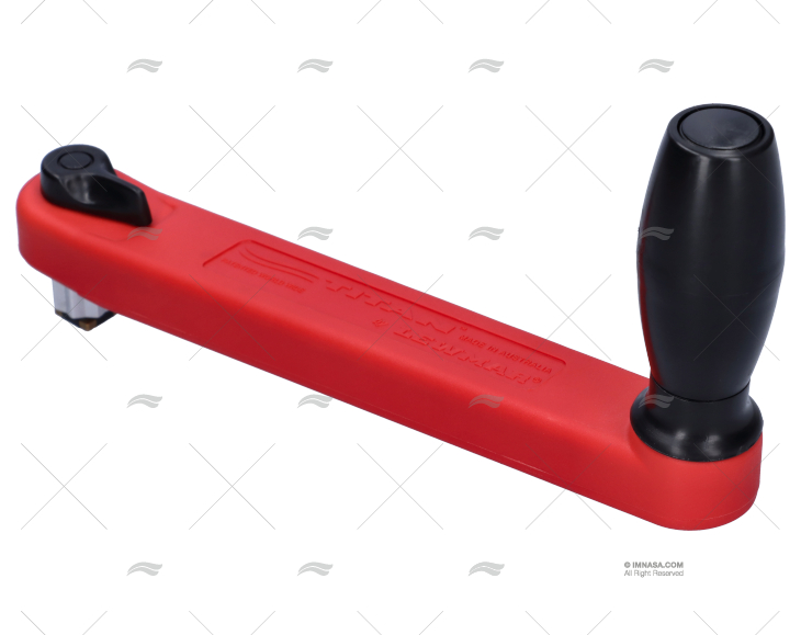 MANIVELA GUINCHO VERMELHA COM SEGURO 250 TITAN LEWMAR