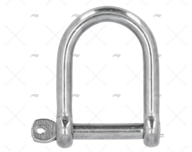MANILHA RETA LARGA INOX 06mm