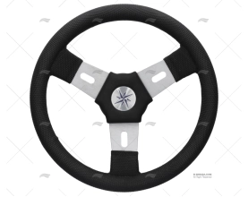 RUOTA DEL TIMONE 300mm ELBA      NERO/GRIGIO P3 VOLANTI LUISI