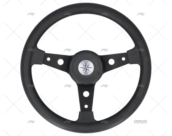 RUOTA DEL TIMONE 340mm DELFINO   NERO  P675 VOLANTI LUISI