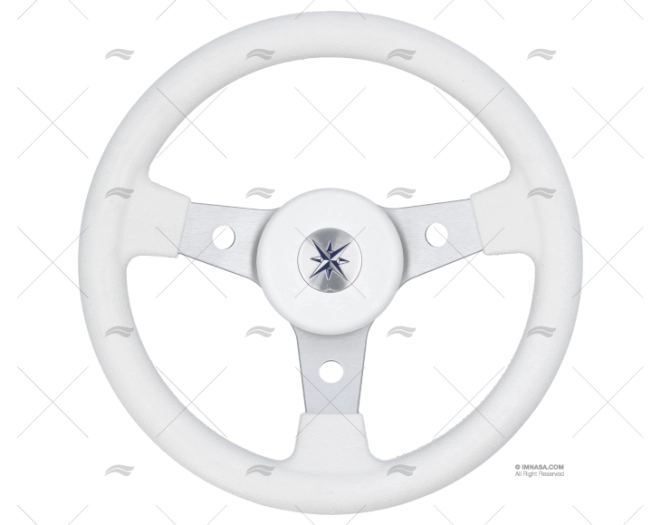 RUOTA DEL TIMONE 310mm DELFINO   BIANCO P675 VOLANTI LUISI