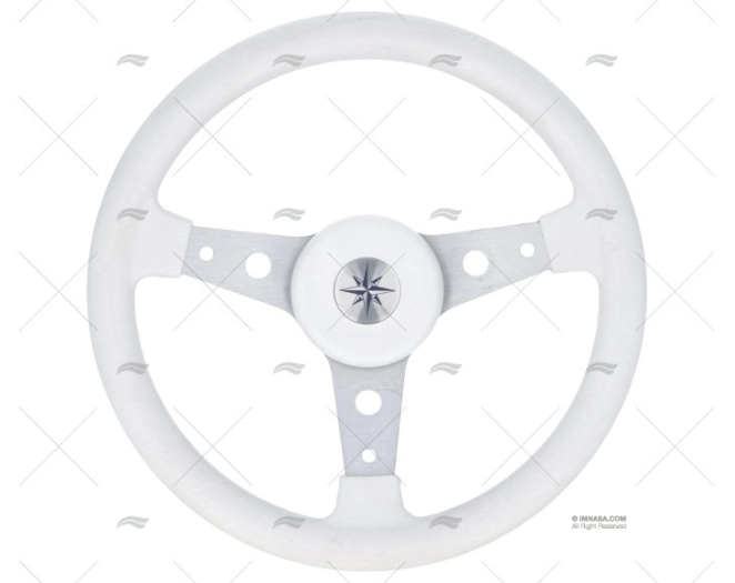 RUOTA DEL TIMONE 340mm DELFINO   BIANCO P675 VOLANTI LUISI