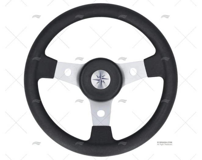 RUOTA DEL TIMONE 310mm DELFINO   NERO  P675 VOLANTI LUISI