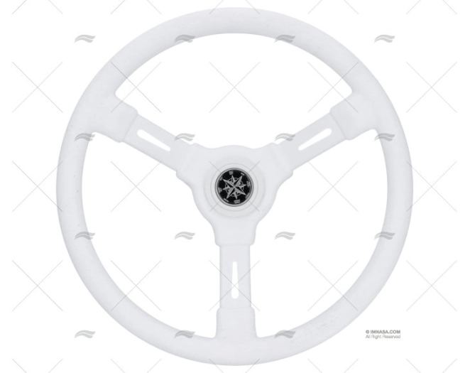 VOLANTE 350mm RIVIERA   BRANCO P FIXA VOLANTI LUISI