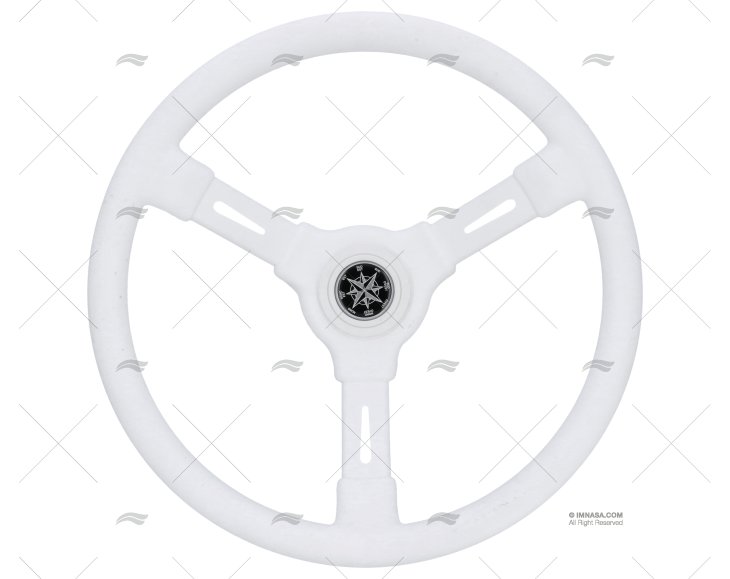 VOLANTE 350mm RIVIERA   BRANCO P FIXA VOLANTI LUISI