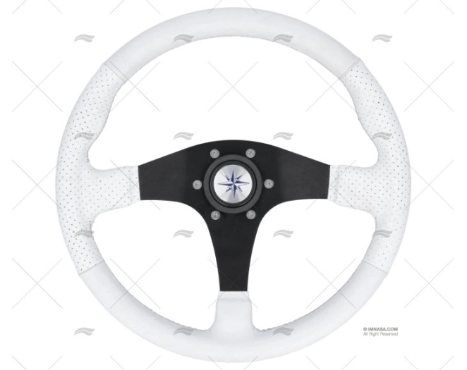 RUOTA DEL TIMONE 355mm AMALFI    BIANCO P675 VOLANTI LUISI