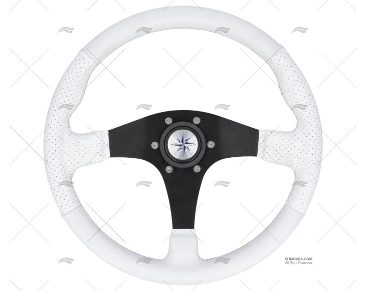 RUOTA DEL TIMONE 355mm AMALFI    BIANCO P675 VOLANTI LUISI