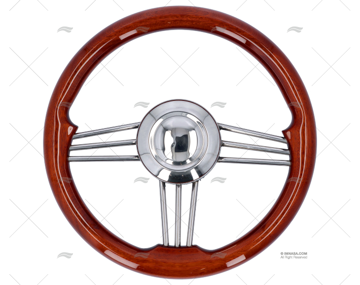 RUOTA DEL TIMONE 350mm VERDE I   IN LEGNO SAVORETTI ARMANDO