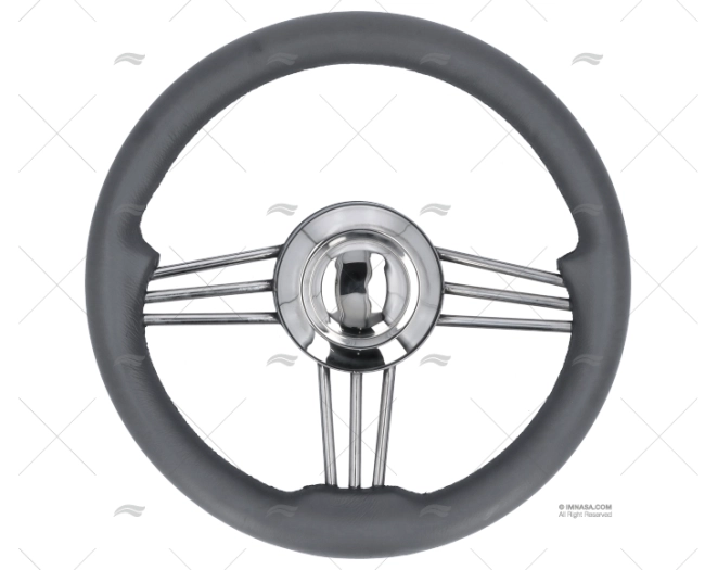 RUOTA DEL TIMONE 350mm VERDE II  GRIGIO SAVORETTI ARMANDO