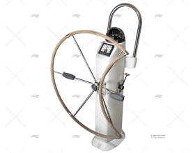 RUOTA TIMONE 1016mm 6R PELLE/INOX PIEGHEVOLE LEWMAR