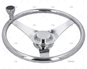 RUOTA DEL TIMONE 342mm FLYSPORT  INOX C/POMELLO